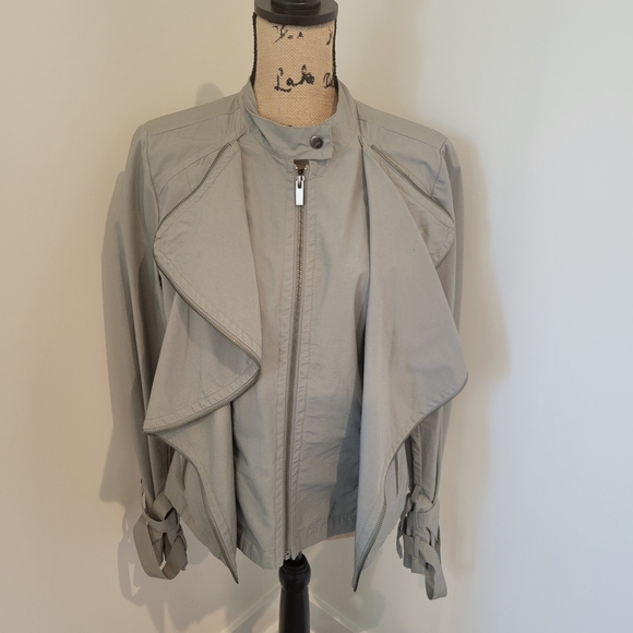 Bebe Ruffle Motorcycle Jacket - Picture 3 of 16